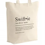 Torby i wózki na zakupy - Torba bawełniana z dnem na zakupy 42x38x10 Taylor Swift Swiftie - miniaturka - grafika 1