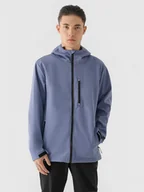 Kurtki męskie - Męska kurtka softshell 4F 4FRAW24TSOFM397 - niebieska - miniaturka - grafika 1