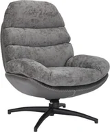 Fotele - Signal Fotel tapicerowany GISELLE szary - miniaturka - grafika 1