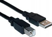 Kable USB - Kabel USB M USB-A - USB-B 1.5 m Czarny (16880) - miniaturka - grafika 1