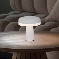 Lampy stojące - Näve Lampa stołowa LED Pilu, biała, wysokość 16,5 cm metal touchdim - miniaturka - grafika 1