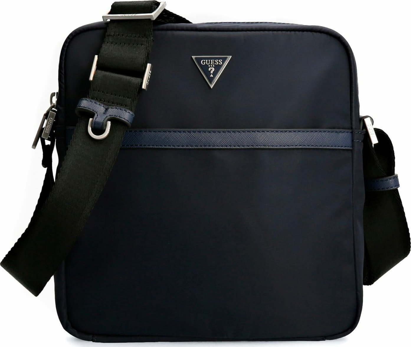 Guess, Certosa, Textile Crossbody Bag, Blue, HMECRNP2258BLU, 22.5 x 23 x 6 cm, For Men For Men