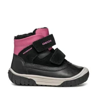 Buty dla dziewczynek - Kozaki Geox B Omar Girl Wpf B462LC 022FU C0922 S Czarny - miniaturka - grafika 1