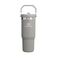 Kubki termiczne - Stanley The IceFlow Flip Straw Kubek Termiczny Szary 0,89l - miniaturka - grafika 1