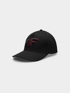4F, Czapka z daszkiem Snapback chłopięca, 4FJSS23ACABM107-20S, Czarny - Czapki damskie - miniaturka - grafika 1
