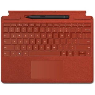 Klawiatura MICROSOFT Surface Pro Keyboard Czerwony Mak + Pióro Surface Slim Pen 2 - Klawiatury do laptopów - miniaturka - grafika 1