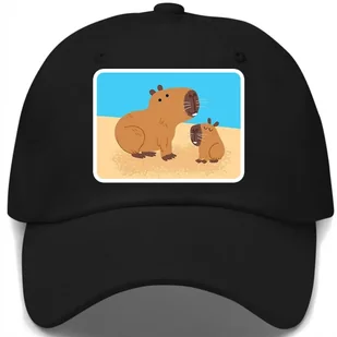 Czapka Z Daszkiem Dziecięca KAPIBARA NA PLAŻY Czarny Na Lato Różne Wzory - Czapki i chusty sportowe męskie Czapka Z Daszkiem Dziecięca KAPIBARA NA PLAŻY Czarny Na Lato Różne Wzory - Czapki i chusty sportowe męskie - miniaturka - grafika 1