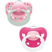 Smoczki uspokajające - Nuk Smoczek silikonowy 18-36 mies. Signature 2 szt. - miniaturka - grafika 1