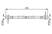 Przewody hamulcowe - Przewód hamulcowy giętki BOSCH 1987481585 - miniaturka - grafika 1