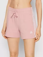Spodenki damskie - adidas Szorty sportowe Essentials HD1809 Różowy Slim Fit - miniaturka - grafika 1