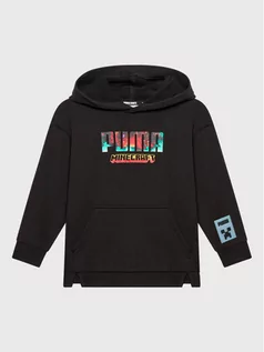 Odzież sportowa dziecięca - Puma Bluza MINECRAFT 670362 Czarny Regular Fit - grafika 1