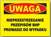 Akcesoria BHP - BTO-63 nieprzestrzeganie przepisów BHP prowadzi do - miniaturka - grafika 1