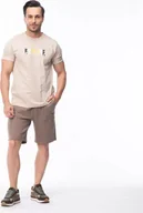 Spodnie sportowe męskie - Męskie szorty krótkie spodenki dresowe Hi-tec Azyni rozmiar XXL - miniaturka - grafika 1