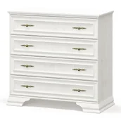 Komody - Biała Komoda Z 4 Szufladami E8-B06 - miniaturka - grafika 1