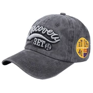 Czapki damskie - Czapka z daszkiem MĘSKA vintage damska bejsbolówka kaszkietówka - miniaturka - grafika 1