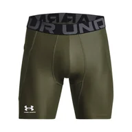 Spodenki męskie - Męskie Spodenki kompresyjne UNDER ARMOUR UA HG ARMOUR SHORTS 1361596-390 – Oliwkowy - miniaturka - grafika 1