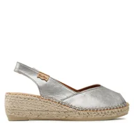 Espadryle damskie - Espadryle Toni Pons Bernia-P Srebrny - miniaturka - grafika 1