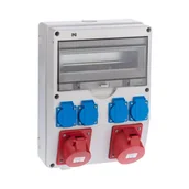 Rozdzielnie elektryczne - Tarel ELEKTRO - PLAST siłowa 6250 - 01 / RS 1/12 4 X 2P + Z 2 X 3P + N + Z 16 / 3 ELEKTRO - PLAST - miniaturka - grafika 1