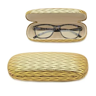 Twarde etui Futerał na okulary złote ET-1031G - Akcesoria do okularów - miniaturka - grafika 1