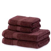 Ręczniki - DecoKing DecoKing - Komplet Ręczników Bawełnianych Brązowy MARINA GŁADKIE - 2*70x140+ 2*50x100 - miniaturka - grafika 1