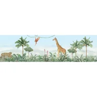 Wyposażenie pokoiku dziecięcego - Dekoracyjny pas samoprzylepny Jungle 2, 500 x 13,8 cm - miniaturka - grafika 1