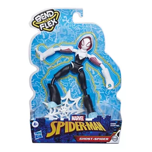 Hasbro Figurka Spiderman Bend and Flex Ghost Spider - Figurki dla dzieci - miniaturka - grafika 1