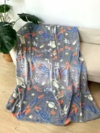 Koce - Koc świecący w ciemności 150x200 fluorescencyjny planety w kosmosie szare - miniaturka - grafika 1