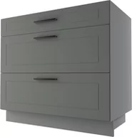 Meble kuchenne - Bergamo Szafka Dolna D3E/90 Hettich Szary Mat - miniaturka - grafika 1