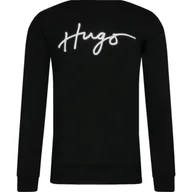 Bluzy dla dziewczynek - HUGO KIDS Bluza | Regular Fit - miniaturka - grafika 1