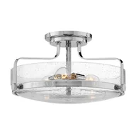 Lampy sufitowe - Natynkowa lampa szklana Harper HK-HARPER-SFM-CM-CS Hinkley chrom przezroczysty - miniaturka - grafika 1