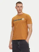 Koszulki męskie - Timberland T-Shirt TB0A5UPQ Beżowy Regular Fit - miniaturka - grafika 1