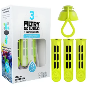 3X Filtr Do Butelki Dafi (3Szt) + Ustnik Zielony - Wkłady filtrujące - miniaturka - grafika 1