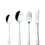 Sztućce dla dzieci - Zestaw 4cz sztućców dla dzieci krokodyl,lew,słoń bambini - leonardo - miniaturka - grafika 1