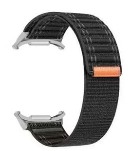 opaska pasek bransoleta NYLON PRO Samsung Galaxy Watch Ultra 47mm pomarańczowo-czarna - Akcesoria do smartwatchy - miniaturka - grafika 1