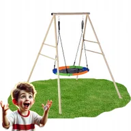 Place zabaw - Huśtawka Bocianie Gniazdo Ogrodowa Ze Stelażem Halo-Fit Fly - miniaturka - grafika 1