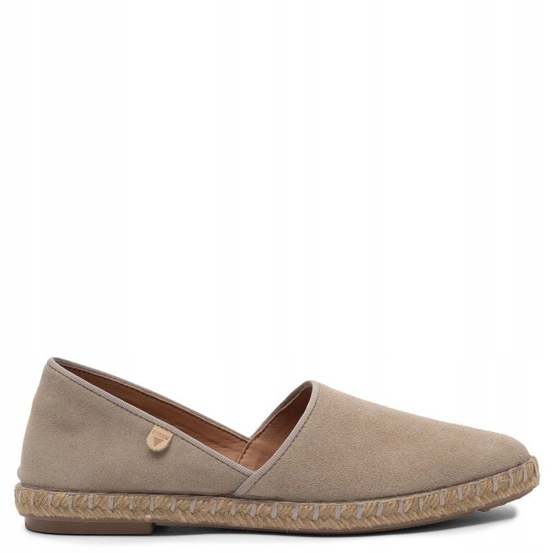 Verbenas Kiara Espadryle Skórzane Zamszowe Beżowe KIARA-SER-TAN-PIE r.37