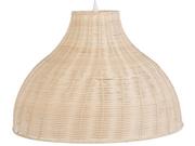 Lampy sufitowe - Beliani Lampa wisząca Lampa wisząca rattanowa jasne drewno MILLIAN 230195 - miniaturka - grafika 1