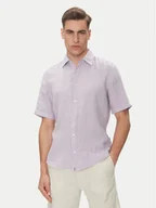 Koszule męskie - BOSS Koszula 50537382 Fioletowy Regular Fit - miniaturka - grafika 1