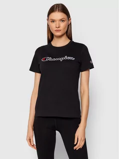 Koszulki i topy damskie - Champion T-Shirt Script Logo 114472 Czarny Regular Fit - grafika 1