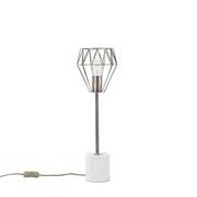 Lampy stojące - Beliani Lampa stołowa mosiężna MOONI duża - miniaturka - grafika 1