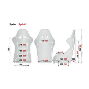 Fotel Sparco SPRINT SKY MY19 czarny (homologacja FIA) - Fotele kubełkowe - miniaturka - grafika 6