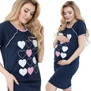 Piżamy ciążowe - Koszula Nocna Piżama Ciążowa Porodu Karmienia M - grafika 1