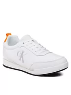 Sneakersy męskie - Calvin Klein Jeans Sneakersy Low Profile Oversized Mesh YM0YM00623 Biały - miniaturka - grafika 1