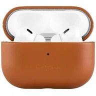 Akcesoria do słuchawek - Etui na słuchawki FIXED Podsleather do APPLE AirPods Pro 2 Brązowy - miniaturka - grafika 1