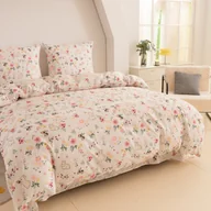 Pościel - Pościel Bawełniana 160X200 Kwiaty Królik - miniaturka - grafika 1