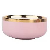 Miski i półmiski - Miska AURORA GOLD 14cm 500 ml róż - miniaturka - grafika 1