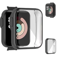 Akcesoria do pulsometrów i zegarków sportowych - Etui ochronne do Xiaomi Mi Watch Lite Czarne - miniaturka - grafika 1