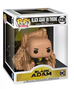 Funko POP, figurka Deluxe: Black Adam, Block Adam on Throne - Figurki kolekcjonerskie - miniaturka - grafika 1