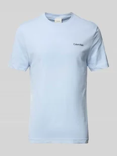 T-shirt z nadrukiem z logo - Koszulki męskie - miniaturka - grafika 1