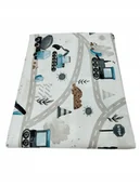 Pościel dla dzieci - Komplet Pościeli 100% bawełnianej dziecięcej 100x135 Dźwig niebieski - miniaturka - grafika 1